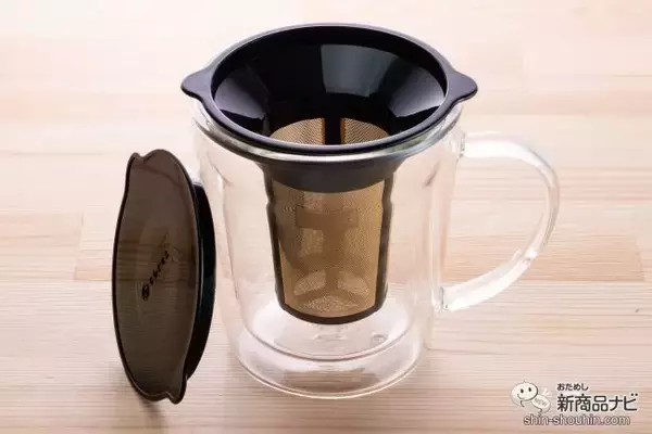 「ゴールドフィルターと保温マグがセットに！ コーヒーや紅茶を美味しく気軽に淹れられる『コレス　ゴールドフィルターダブルウォールマグ C412』」の画像