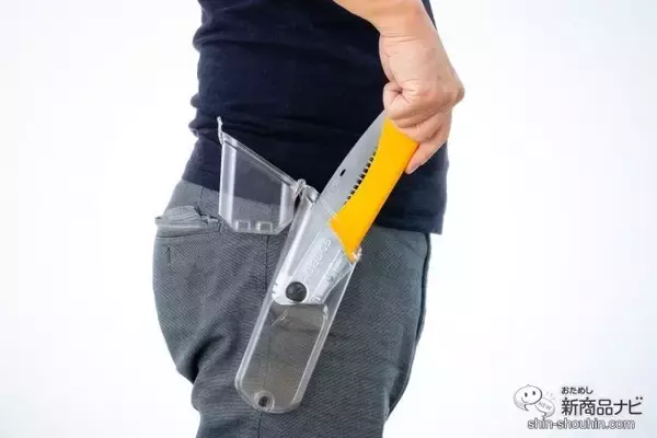 「アウトドアやDIYに最適！ 『ゴムボーイカーブ 万能目』コンパクトで切れ味抜群のブラボーな万能のこぎり！」の画像