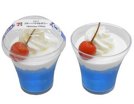 『セブンイレブン・今週の新商品』ラムネわらびやまるでブルーハワイなゼリーなど青の商品が登場