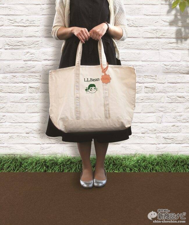不二家の定番お菓子がケーキに！L.L.Bean×ペコちゃんコラボトート 