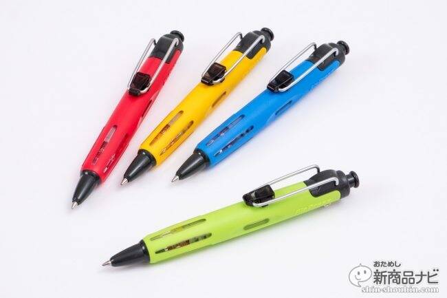 かすれないボールペン エアプレス に アウトドアテイストの新色4色が登場 18年12月25日 エキサイトニュース 2 2