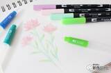 「形や太さが異なる３種類の水筆『TOMBOW WATER BRUSH』を使えば、水性マーカー「ABT」の表現の幅がもっと広がる！」の画像14