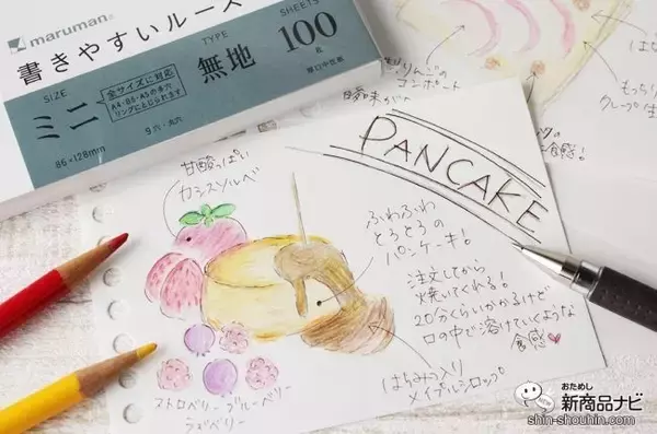 「懐かしの「スケッチブック」モチーフのバインダー含むかわいいラインナップが魅力『ルーズリーフミニ』！」の画像