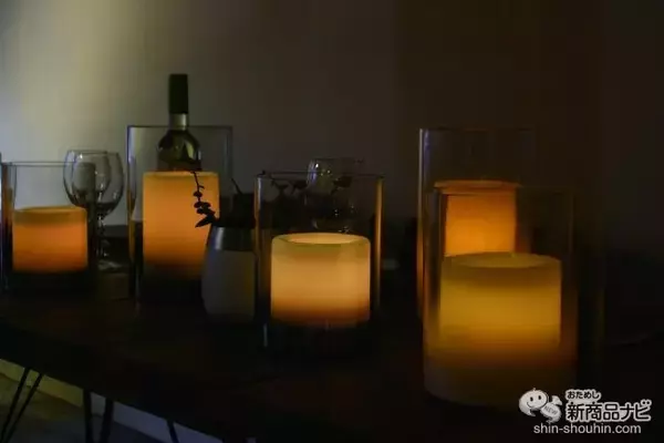 「揺らぎのある灯りで癒しの時間を。タイマー機能が付いた『LED キャンドル ルンガ』でヒュッゲしてみた」の画像