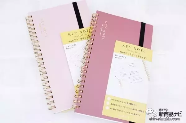 「大人女子のためのプランニングノート「ミーツプランナー」に新作『キーノート／TODOふせん』登場！」の画像