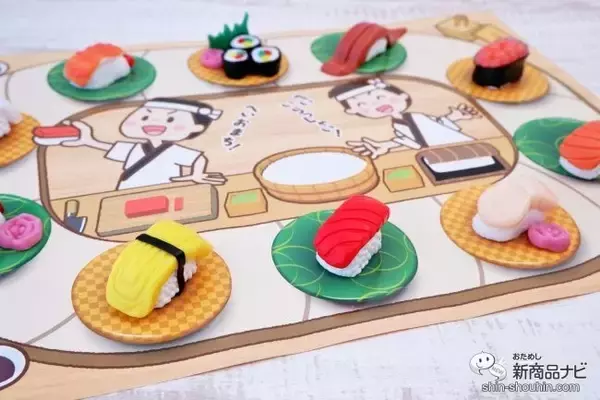 「まるでホンモノみたい!? 『シリコンねんど おすしやさんセット』でおうち時間にお寿司屋さんになりきって遊ぼう」の画像