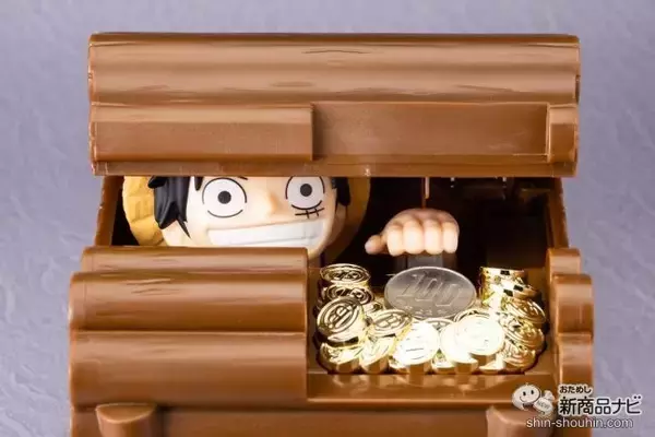 「「ONE PIECE」のルフィやチョッパーと一緒に貯金しよう！ 『ルフィバンク』と『チョッパーバンク』にお金を入れてみると…!?」の画像