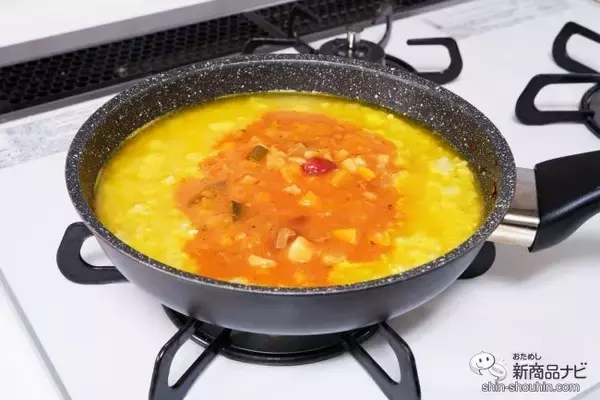 「お手軽アレンジで本格的！ 『野菜ともち麦のミネストローネ』でワンパンパエリアを作ろう」の画像