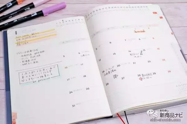 「自分スタイルにアレンジできる『2022 ACTIO 手帳デジナーレ・1月始まり』を使ってみよう」の画像