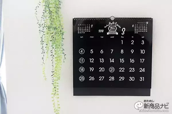 「『ポップ・カレンダー』書いて（描いて）消せる！ インスタ映え確実のおしゃれな新感覚カレンダー」の画像