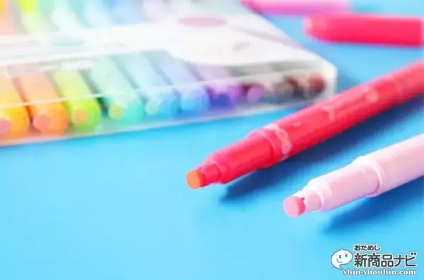「ドットが押せる『プレイカラードット』、ハンコのように使って描ける今までにないツインマーカー！」の画像