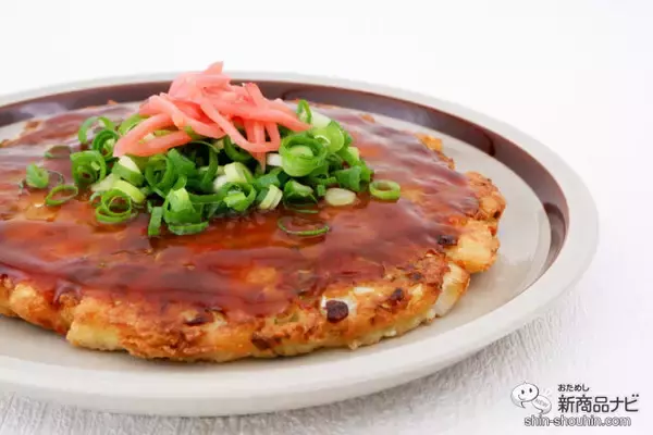 「ヴィ―ガンとオーガニックのW認証の美味しいソースで、ヴィ―ガンお好み焼きを作ろう」の画像