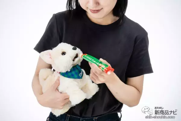 「あのCMみたいな体験ができる！ 『ちゅ〜るあげるね！チワマルちゃん』はノリノリのメロディで楽しくお世話できちゃう！」の画像