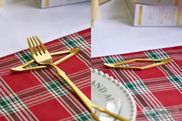 「【3COINS（スリーコインズ）今週の新商品第3弾！】「クリスマスの食卓」シリーズから『レタリングガラスプレート』『ダイヤ型カトラリーレスト』『テーブルクロス』など」の画像