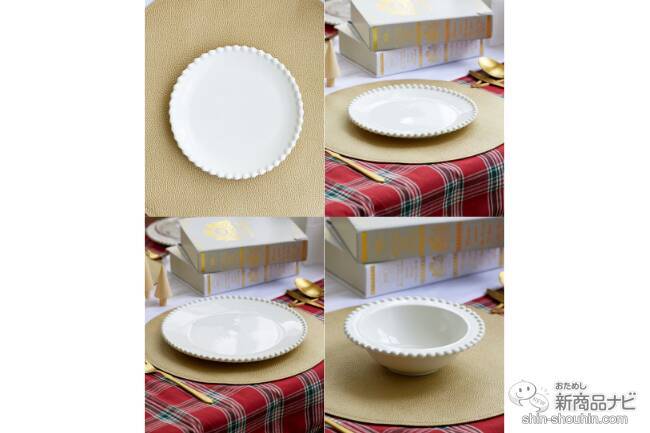 【3COINS（スリーコインズ）今週の新商品第3弾！】「クリスマスの食卓」シリーズから『レタリングガラスプレート』『ダイヤ型カトラリーレスト』『テーブルクロス』など