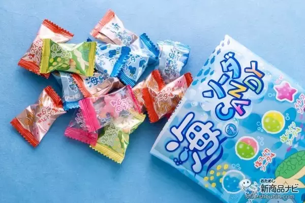 本物の海の塩が入ってる！ パッケージにも秘密が隠れている『海のソーダCANDY』で夏気分を楽しもう♪