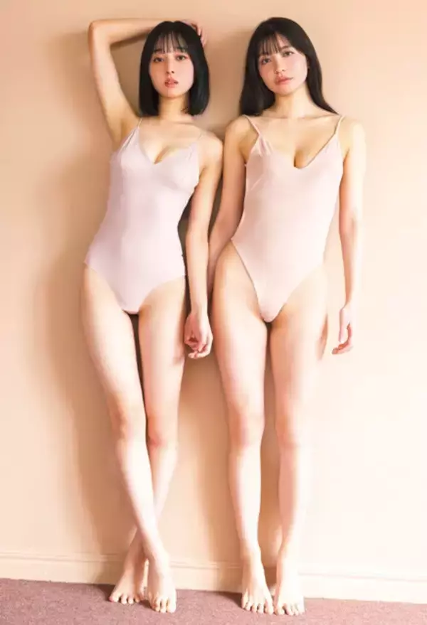 花城奈央と渚のんが実写恋愛シミュレーションゲーム『敏感！恋のアンテナ ビンビン別嬪荘』とのコラボグラビア