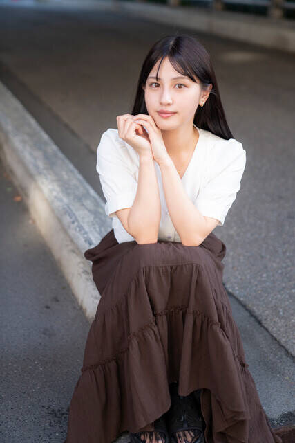 野球愛が強すぎるHカップのグラビアアイドル・花咲楓香（はなさき・ふうか）が語る週プレ初グラビアの記憶「ビキニのままファイターズの応援歌をずっと歌っていました（笑）」