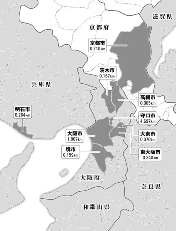 「道路陥没事故につながる全国「老朽下水道管」危険度マップを公開！　あなたの町は大丈夫？　」の画像
