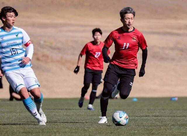 カズ移籍後初の練習試合に密着！　新天地・福島ユナイテッドで目指すは「40年越しの伏線回収」