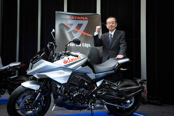 １９年ぶりに伝説の名車 ｋａｔａｎａ が復活 スズキ二輪社長を独占直撃 ｋａｔａｎａは若者のバイク離れを止められますか 19年7月12日 エキサイトニュース