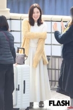 筧美和子　出産前の“最後の大仕事”での爽やかコーデをキャッチ！結婚後も絶好調な女優業