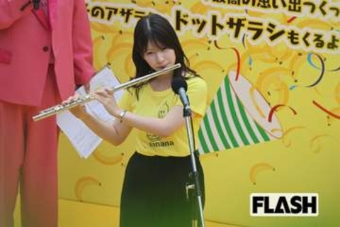 元モー娘。北川莉央、新人アナウンサー姿…同期の“森香澄”似アナは“スカートひらり”チアダンス披露