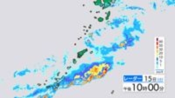 徳之島で平年６月ひと月分の１．５倍　総雨量５３０ミリ超　徳之島３町に土砂災害警戒情報　（午後１０時）