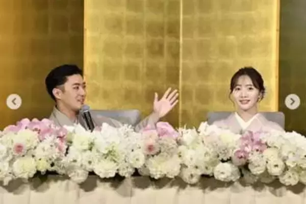 能條愛未　披露宴でのドレスは義母・三田寛子と“同じデザイン”、婚約会見では“着付けチェック”で進む「梨園の妻」への道