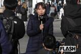 「テレ朝・三山賀子アナ　ミラノ五輪フィギュア会場で見せた“情熱”入社2年でかなえた夢、“レジェンド選手”との撮影に大興奮」の画像1