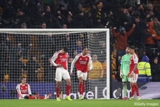 アーセナルが痛恨の2戦連続ドロー…90＋4分に同点弾献上、2点差から最下位ウルブスに追い付かれる