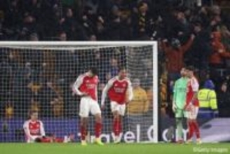 アーセナルが痛恨の2戦連続ドロー…90＋4分に同点弾献上、2点差から最下位ウルブスに追い付かれる