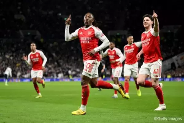 アーセナルが“宿敵”トッテナム粉砕！　エゼが今季ダービー2戦で5得点…ギェケレシュも2発と躍動