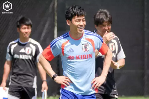 遠藤航が部分合流を報告「途中までやりました」　オランダ戦まで4日、森保一監督は「初戦でプレーできる」と明言済み