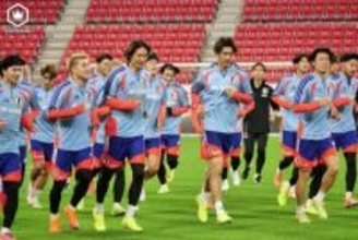 日本代表、ガーナ戦へ豊田スタジアムで公式練習を実施！　鎌田大地は2日連続で別メニュー調整に