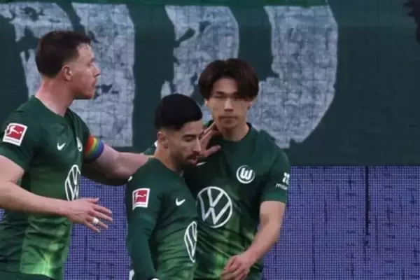 塩貝健人、ブンデスリーガ初ゴール！　ヴォルフスブルクは2度リードも、土壇場失点で逆転負け