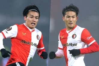 W杯日本代表選出を受け…フェイエノールト指揮官、上田綺世＆渡辺剛の最終節欠場を明言「彼らは疲弊しきっている」