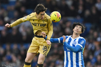 鎌田復帰のクリスタル・パレスが約2カ月ぶりの白星！　三笘先発のブライトンは5戦勝ちなしに…