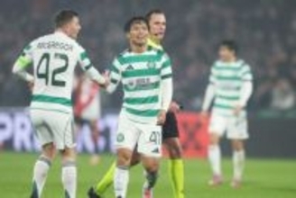 旗手怜央、現地メディアからPOTMの評価！　1G1Aの活躍でセルティックを逆転勝利に導く