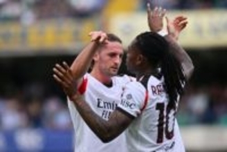 ミランが連敗ストップで3試合ぶり白星！　降格圏ヴェローナに苦戦も、ラビオが決勝ゴール