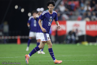 金髪→黒髪の20歳FW後藤啓介が日本代表デビュー「プロになった時の気持ちを思い出しながら」