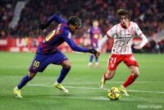 バルサがラ・リーガ首位陥落…ジローナに逆転許し公式戦連敗、レアルを「2」ポイント差で追うことに