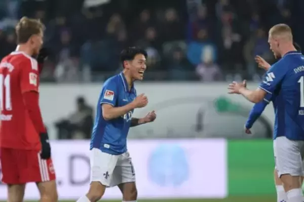 MF秋山裕紀が今季3点目！　2発快勝のダルムシュタットは独2部で9戦無敗に