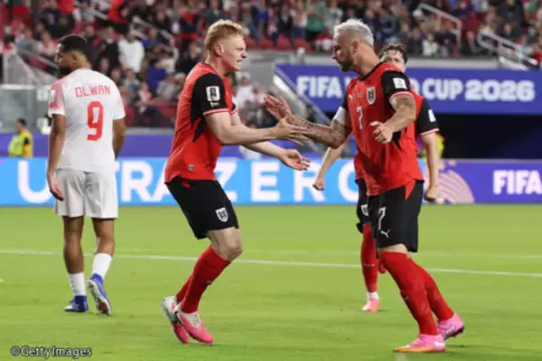 28年ぶりW杯出場のオーストリアが37歳FWの活躍で36年ぶりの白星！　初出場ヨルダンは初得点を奪うも初勝ち点はお預けに
