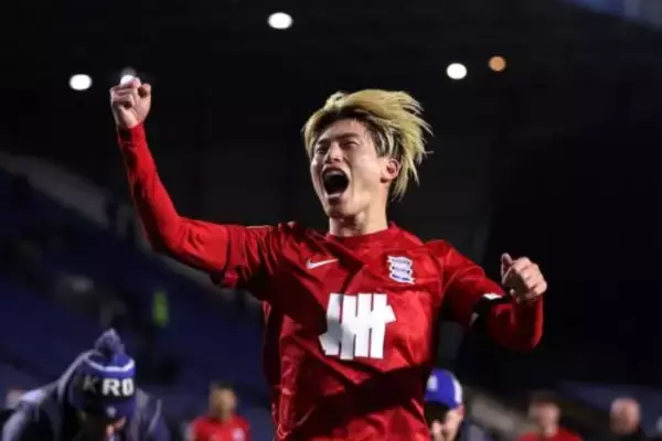 古橋亨梧、途中出場から公式戦2試合ぶりのゴール！　岩田智輝らとバーミンガムの勝利に貢献