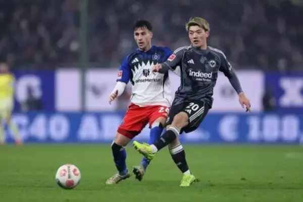 堂安律フル出場のフランクフルト、リーグ戦連勝ならず…敵地でハンブルガーSVとドロー