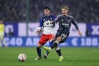 堂安律フル出場のフランクフルト、リーグ戦連勝ならず…敵地でハンブルガーSVとドロー