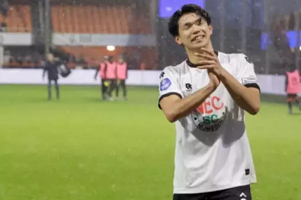 劇的決勝弾の塩貝健人、今節4ゴールの上田綺世に対抗心「今は彼の方が上」　今後の目標は「日本で最高のストライカーになること」