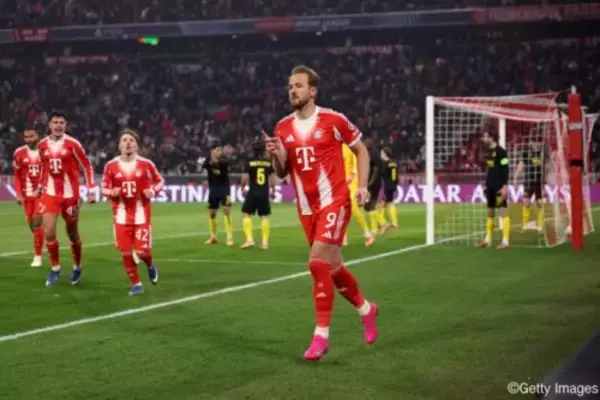 バイエルンのCL決勝Tストレートインが確定！…数的不利もケイン2発でユニオンSG撃破