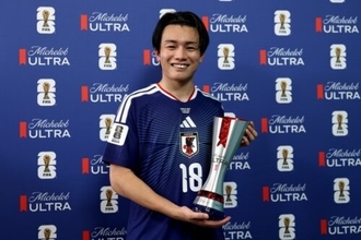 W杯初を含む2得点！　日本代表FW上田綺世「前回大会の悔しい思いをようやく晴らせた気がする」